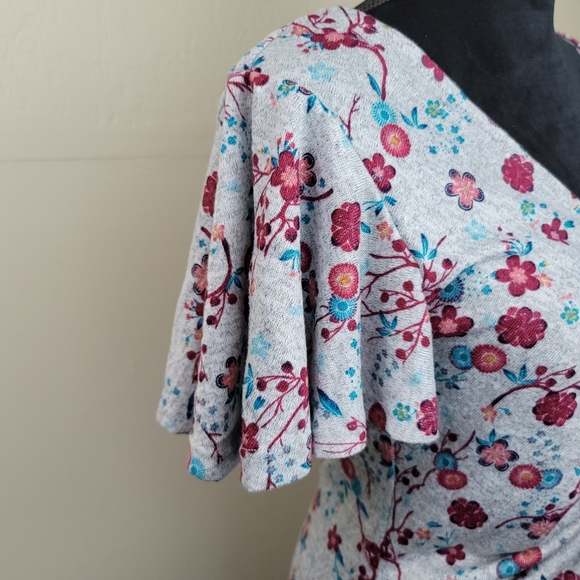 Disney Princess Mulan Flower Print Dress Sz L - Picture 2 of 14